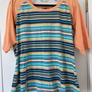 Cruel Girl Summer Colors Baseball Style Tee - Size XXL